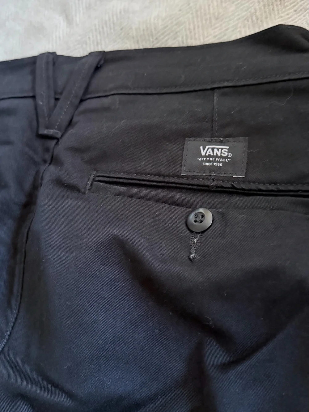 Vans Men's Pants Slim Fit Authentic Chino Black Size 29